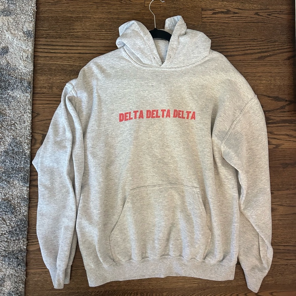 Delta Delta Delta Sorority Women’s Grey & Red Hoodie